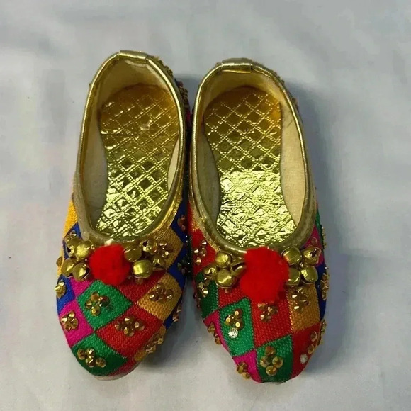 Traditional Afghani Slippers/Jutti shoes /party shoes - Size  4 - Picture 1 of 13
